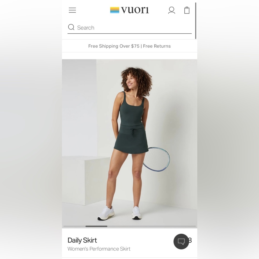 Vuori Daily Skirt Aspen M